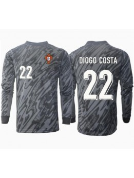 Portugal Diogo Costa #22 Golmanski Gostujuci Dres EP 2024 Dugim Rukavima
